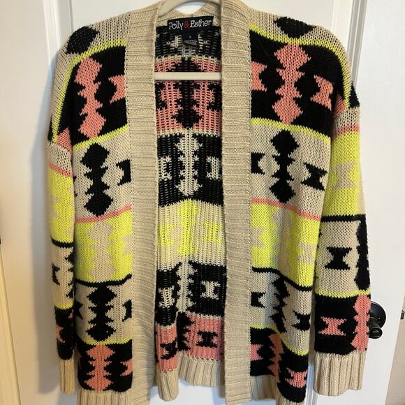 Aztec Cardigan Sweater - Picture 1 of 4